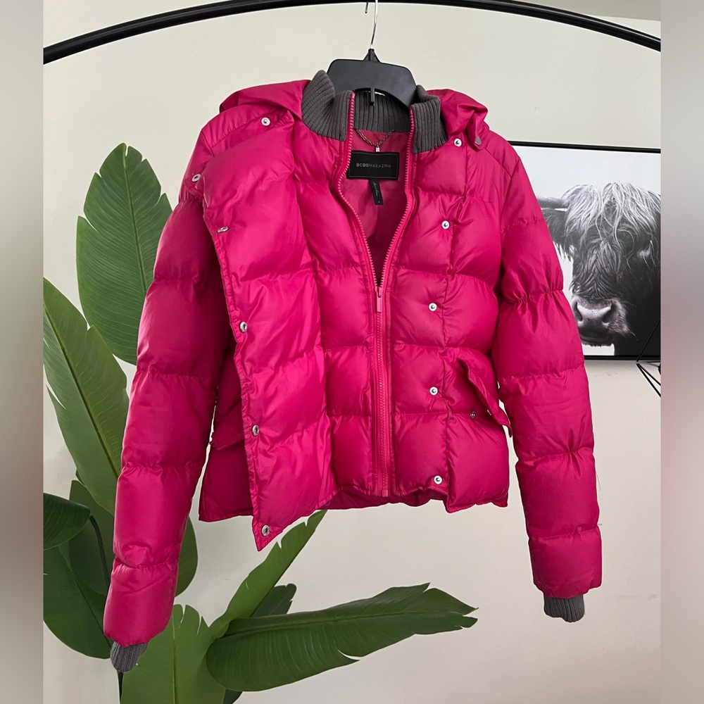 Bright Pink Puffer Coat
